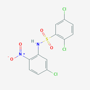 2,5-Dichloro-N-(5-chloro-2-nitrophenyl)benzene-1-sulfonamide