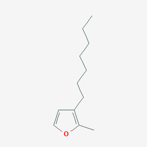 molecular formula C12H20O B14585668 3-Heptyl-2-methylfuran CAS No. 61215-80-3