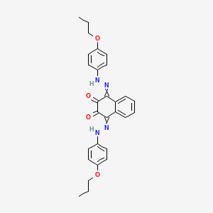 1,4-Bis[2-(4-propoxyphenyl)hydrazinylidene]-1,4-dihydronaphthalene-2,3-dione