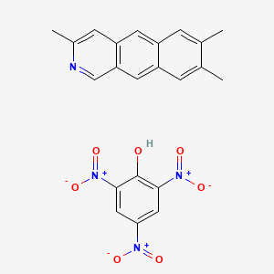 molecular formula C22H18N4O7 B14585681 2,4,6-Trinitrophenol--3,7,8-trimethylbenzo[g]isoquinoline (1/1) CAS No. 61171-27-5