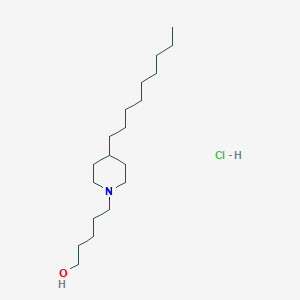 5-(4-Nonylpiperidin-1-yl)pentan-1-ol;hydrochloride