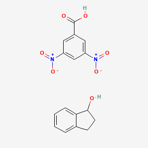 molecular formula C16H14N2O7 B14585701 2,3-dihydro-1H-inden-1-ol;3,5-dinitrobenzoic acid CAS No. 61463-15-8