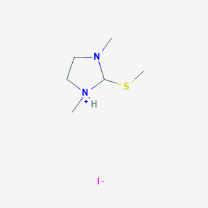 molecular formula C6H15IN2S B14585710 1,3-Dimethyl-2-(methylsulfanyl)imidazolidin-1-ium iodide CAS No. 61191-41-1