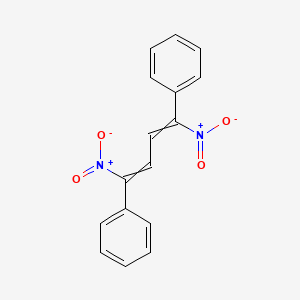 molecular formula C16H12N2O4 B14585718 1,1'-(1,4-Dinitrobuta-1,3-diene-1,4-diyl)dibenzene CAS No. 61208-80-8