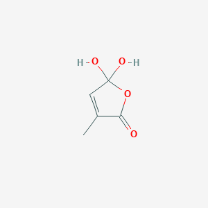 5,5-Dihydroxy-3-methylfuran-2(5H)-one