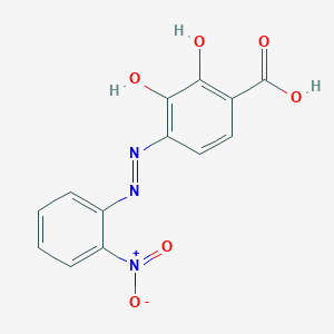 4-[2-(2-Nitrophenyl)hydrazinyl]-5,6-dioxocyclohexa-1,3-diene-1-carboxylic acid