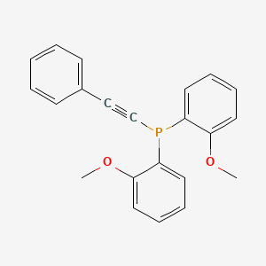 molecular formula C22H19O2P B14585746 Bis(2-methoxyphenyl)(phenylethynyl)phosphane CAS No. 61138-62-3