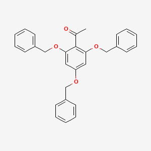 molecular formula C29H26O4 B14585776 1-[2,4,6-Tris(benzyloxy)phenyl]ethan-1-one CAS No. 61497-71-0