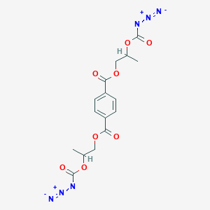 molecular formula C16H16N6O8 B14585795 Bis{2-[(azidocarbonyl)oxy]propyl} benzene-1,4-dicarboxylate CAS No. 61591-83-1