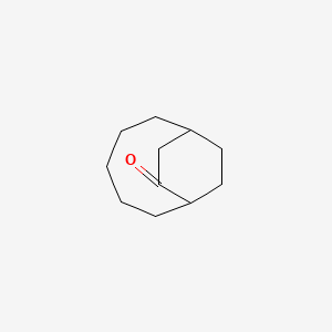 molecular formula C11H18O B14585802 Bicyclo[5.2.2]undecan-8-one CAS No. 61244-48-2