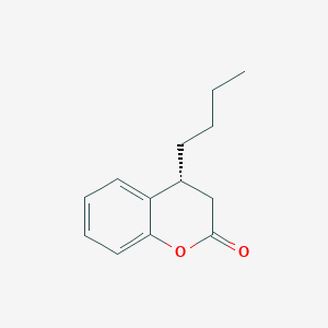 2H-1-Benzopyran-2-one, 4-butyl-3,4-dihydro-, (R)-