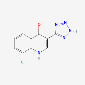 8-Chloro-3-(1,2-dihydro-5H-tetrazol-5-ylidene)quinolin-4(3H)-one