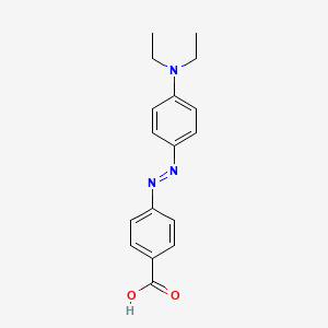 molecular formula C17H19N3O2 B14585871 4-{(E)-[4-(Diethylamino)phenyl]diazenyl}benzoic acid CAS No. 61212-66-6