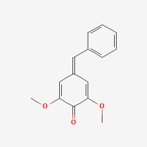 molecular formula C15H14O3 B14585929 4-Benzylidene-2,6-dimethoxycyclohexa-2,5-dien-1-one CAS No. 61365-72-8