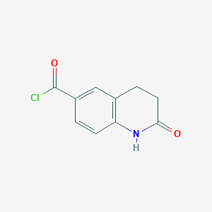 molecular formula C10H8ClNO2 B1458594 2-氧代-1,2,3,4-四氢喹啉-6-羰基氯 CAS No. 1279882-34-6