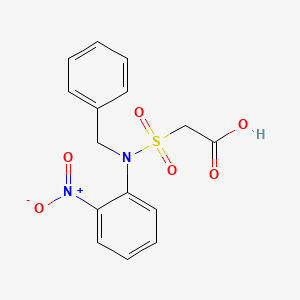 molecular formula C15H14N2O6S B14585966 Acetic acid, [[(2-nitrophenyl)(phenylmethyl)amino]sulfonyl]- CAS No. 61154-61-8