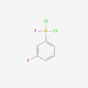 molecular formula C6H4Cl2F2Si B14585979 Dichloro(fluoro)(3-fluorophenyl)silane CAS No. 61502-49-6