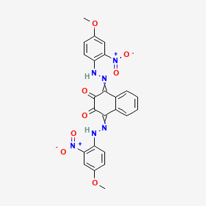 1,4-Bis[2-(4-methoxy-2-nitrophenyl)hydrazinylidene]-1,4-dihydronaphthalene-2,3-dione