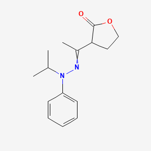 3-{1-[2-Phenyl-2-(propan-2-yl)hydrazinylidene]ethyl}oxolan-2-one