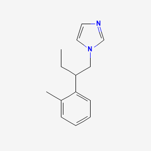 molecular formula C14H18N2 B14586002 1-[2-(2-Methylphenyl)butyl]-1H-imidazole CAS No. 61022-33-1