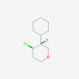 molecular formula C11H19ClO B14586014 (3R,4R)-4-chloro-3-cyclohexyloxane CAS No. 61639-22-3