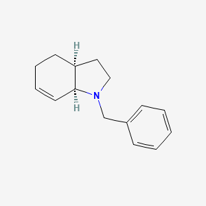 molecular formula C15H19N B14586030 (3aS,7aR)-1-Benzyl-2,3,3a,4,5,7a-hexahydro-1H-indole CAS No. 61088-63-9