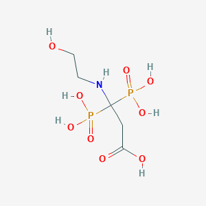 3-[(2-Hydroxyethyl)amino]-3,3-diphosphonopropanoic acid