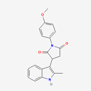 1-(4-Methoxyphenyl)-3-(2-methyl-1H-indol-3-yl)pyrrolidine-2,5-dione