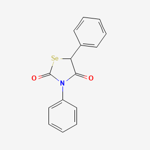 molecular formula C15H11NO2Se B14586043 3,5-Diphenyl-1,3-selenazolidine-2,4-dione CAS No. 61521-88-8