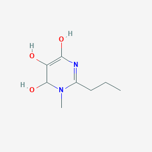 molecular formula C8H14N2O3 B14586048 1-Methyl-2-propyl-1,6-dihydropyrimidine-4,5,6-triol CAS No. 61318-54-5