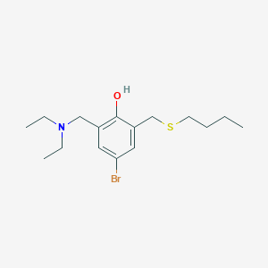 4-Bromo-2-[(butylsulfanyl)methyl]-6-[(diethylamino)methyl]phenol