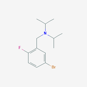 molecular formula C13H19BrFN B1458617 N-(5-bromo-2-fluorobenzyl)-N-isopropylpropan-2-amine CAS No. 1704068-95-0