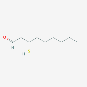 molecular formula C9H18OS B14586207 3-Mercaptononanal CAS No. 61406-96-0