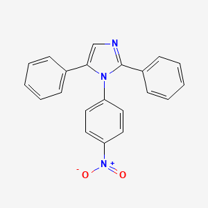 molecular formula C21H15N3O2 B14586233 1-(4-Nitrophenyl)-2,5-diphenyl-1H-imidazole CAS No. 61253-74-5