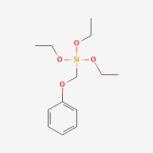 molecular formula C13H22O4Si B14586240 Triethoxy(phenoxymethyl)silane CAS No. 61463-94-3