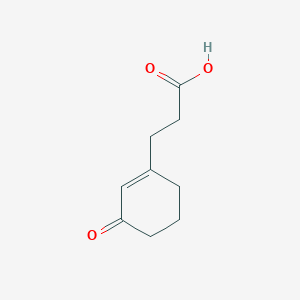 molecular formula C9H12O3 B14586243 3-(3-Oxocyclohex-1-en-1-yl)propanoic acid CAS No. 61563-62-0