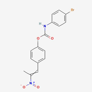 4-(2-Nitroprop-1-en-1-yl)phenyl (4-bromophenyl)carbamate