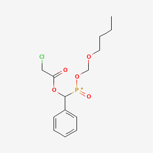 (Butoxymethoxy){[(chloroacetyl)oxy](phenyl)methyl}oxophosphanium