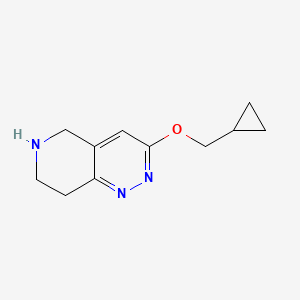 B1458626 3-(Cyclopropylmethoxy)-5,6,7,8-tetrahydropyrido[4,3-c]pyridazine CAS No. 1955519-60-4