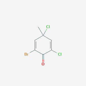 2-Bromo-4,6-dichloro-4-methylcyclohexa-2,5-dien-1-one