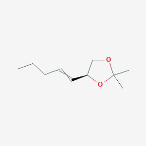 molecular formula C10H18O2 B14586298 (4S)-2,2-Dimethyl-4-(pent-1-EN-1-YL)-1,3-dioxolane CAS No. 61228-98-6