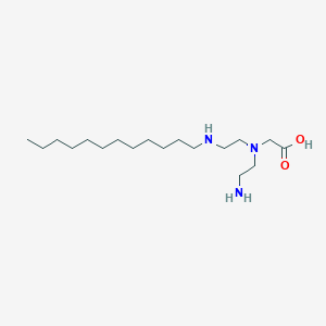 molecular formula C18H39N3O2 B14586318 N-(2-Aminoethyl)-N-[2-(dodecylamino)ethyl]glycine CAS No. 61526-43-0