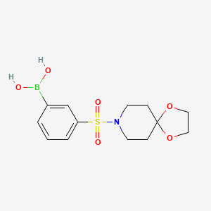 B1458632 (3-(1,4-Dioxa-8-azaspiro[4.5]decan-8-ylsulfonyl)phenyl)boronic acid CAS No. 1704073-79-9