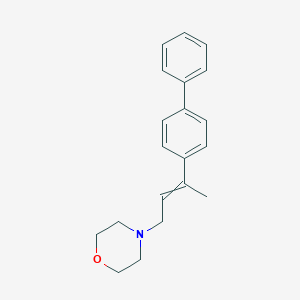 molecular formula C20H23NO B14586330 4-[3-([1,1'-Biphenyl]-4-yl)but-2-en-1-yl]morpholine CAS No. 61511-07-7