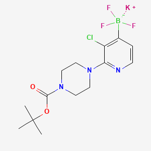 B1458635 Potassium (2-(4-(tert-butoxycarbonyl)piperazin-1-yl)-3-chloropyridin-4-yl)trifluoroborate CAS No. 1704704-41-5