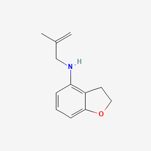 molecular formula C12H15NO B14586366 N-(2-Methylprop-2-en-1-yl)-2,3-dihydro-1-benzofuran-4-amine CAS No. 61090-58-2