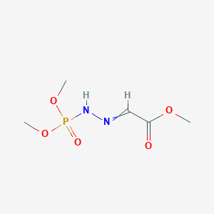 molecular formula C5H11N2O5P B14586371 Methyl [2-(dimethoxyphosphoryl)hydrazinylidene]acetate CAS No. 61441-32-5