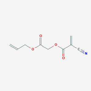 molecular formula C9H9NO4 B14586372 2-Oxo-2-[(prop-2-en-1-yl)oxy]ethyl 2-cyanoprop-2-enoate CAS No. 61434-06-8