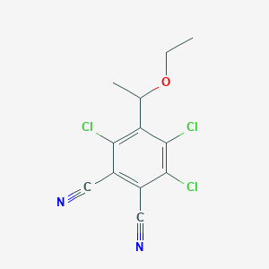 3,4,6-Trichloro-5-(1-ethoxyethyl)benzene-1,2-dicarbonitrile