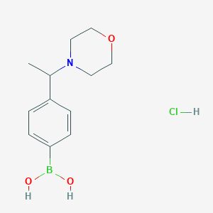 B1458640 (4-(1-Morpholinoethyl)phenyl)boronic acid hydrochloride CAS No. 1704069-64-6